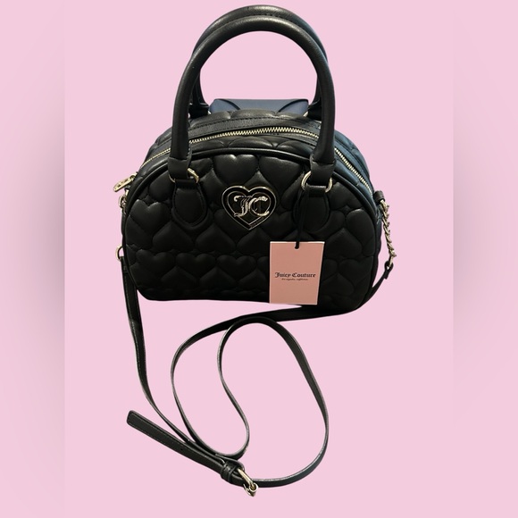 Juicy Couture Handbags - Juicy Couture Black Heart Crossbody Bag